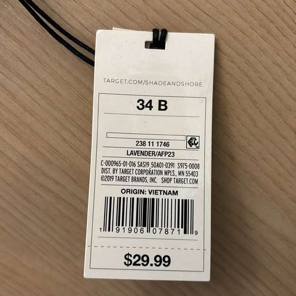 Purple swim top never worn - Picture 5 of 5